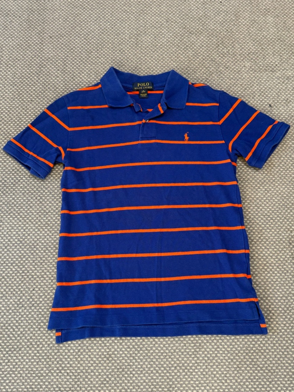 Polo by Ralph Lauren Blue Polo with Orange Stripes